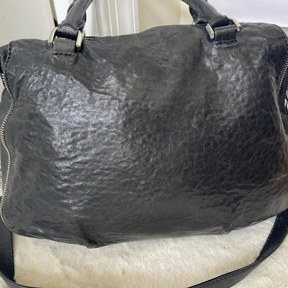 Michael Kors Black Leather Satchel EUC - Picture 12 of 14